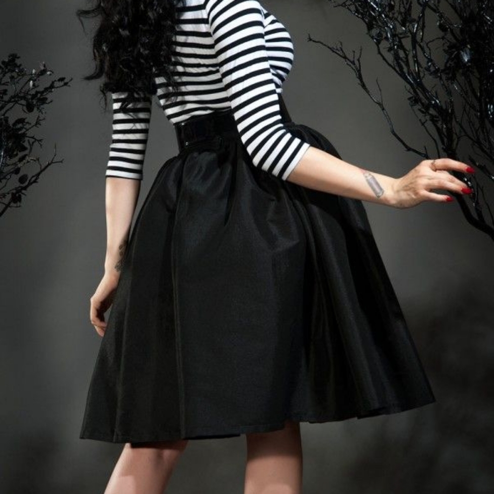 Pinup Couture Black Full Circle Skirt